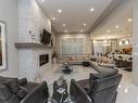 3412 Watson Place, Edmonton, AB  - Indoor Photo Showing Living Room With Fireplace 