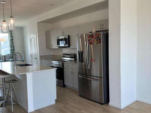 18007 71 Street, Edmonton, AB - Indoor Photo Showing Kitchen With Stainless Steel Kitchen