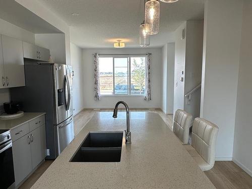 18007 71 Street, Edmonton, AB - Indoor Photo Showing Kitchen With Double Sink