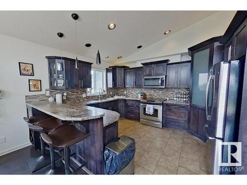 234 Lakeside Drive, Rural Barrhead County, AB - Indoor Photo Showing Kitchen With Upgraded Kitchen