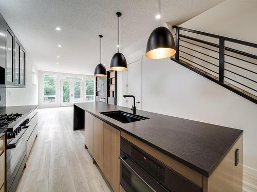 9921 87 Street, Edmonton, AB - Indoor Photo Showing Kitchen With Upgraded Kitchen