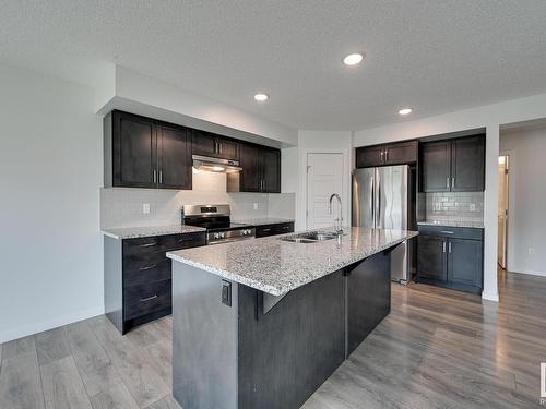 21806 91 Avenue, Edmonton, AB - Indoor Photo Showing Kitchen With Double Sink With Upgraded Kitchen