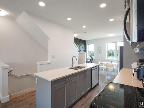 70 655 Watt Boulevard, Edmonton, AB - Indoor Photo Showing Kitchen With Double Sink