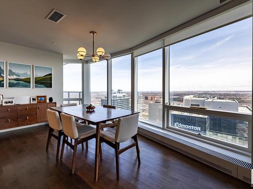 3905 10360 102 Street, Edmonton, AB - Indoor Photo Showing Dining Room