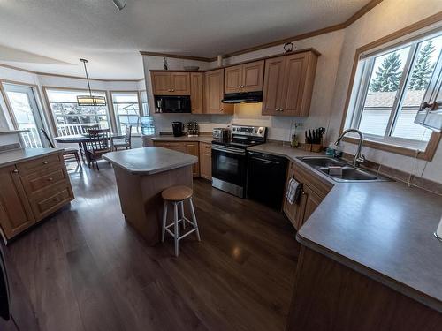 4916 56 Street, Rural Lac Ste. Anne County, AB - Indoor Photo Showing Kitchen With Double Sink