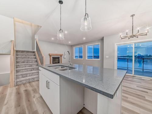 10206 92A Avenue, Morinville, AB - Indoor Photo Showing Kitchen With Double Sink