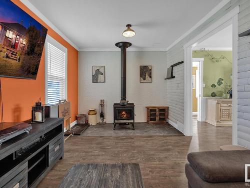 5168 50 Street, Waskatenau, AB - Indoor With Fireplace