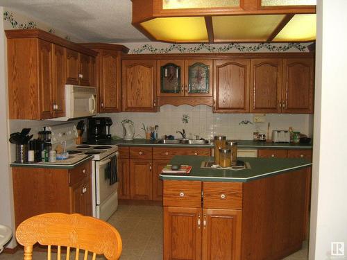 4405 52 Street, Vegreville, AB - Indoor Photo Showing Kitchen With Double Sink