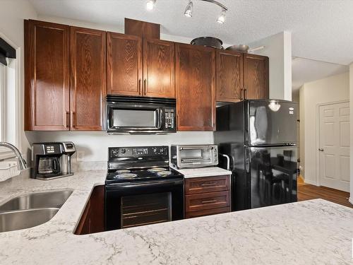 315 10235 112 Street, Edmonton, AB - Indoor Photo Showing Kitchen With Double Sink