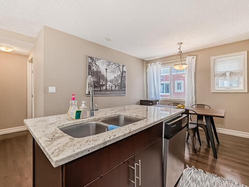 56 5317 3 Avenue Sw, Edmonton, AB - Indoor Photo Showing Kitchen With Double Sink