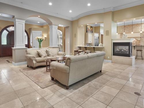 16 Wedgewood Crescent, Edmonton, AB - Indoor With Fireplace