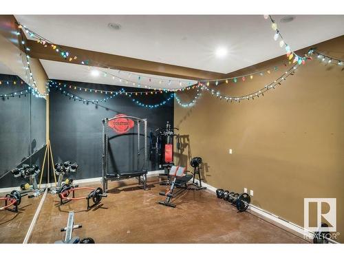 27209 Twp Road 512, Rural Parkland County, AB - Indoor Photo Showing Gym Room