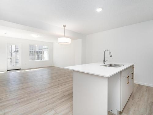 136 1530 Tamarack Boulevard, Edmonton, AB - Indoor Photo Showing Kitchen With Double Sink