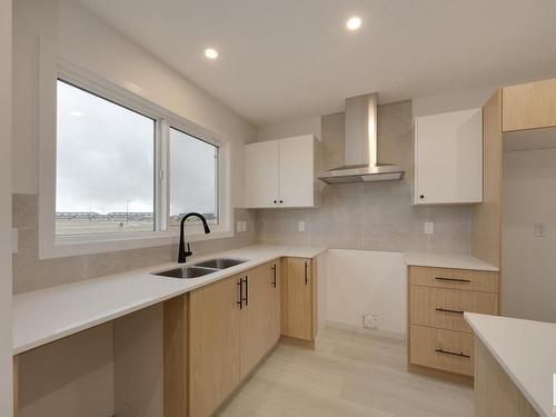 22415 88 Avenue, Edmonton, AB - Indoor Photo Showing Kitchen With Double Sink