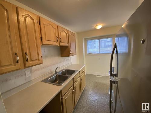 11839 45 Street, Edmonton, AB - Indoor Photo Showing Kitchen With Double Sink