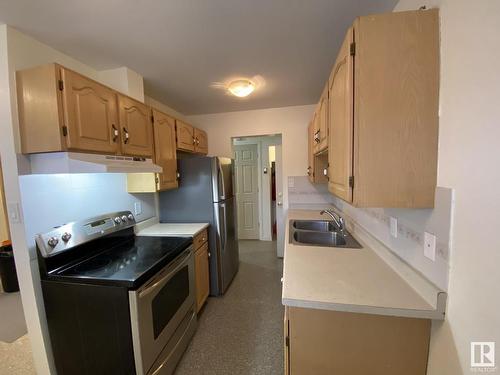 11839 45 Street, Edmonton, AB - Indoor Photo Showing Kitchen With Double Sink