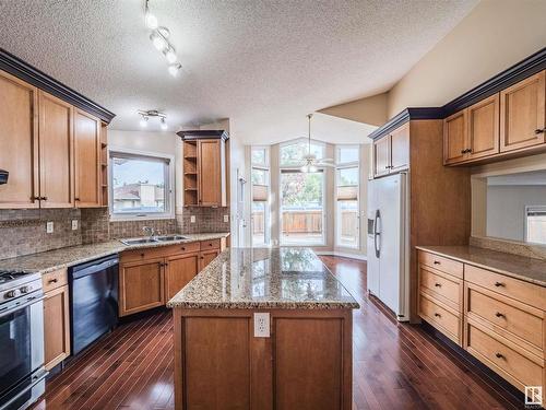 34 Arcand Drive, St. Albert, AB - Indoor Photo Showing Kitchen With Double Sink