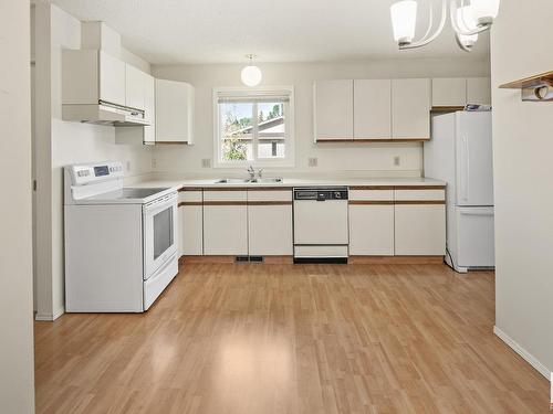 131 Knottwood Road N, Edmonton, AB - Indoor Photo Showing Kitchen With Double Sink