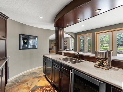 1 26029 Twp Rd 512, Rural Parkland County, AB - Indoor Photo Showing Kitchen With Double Sink