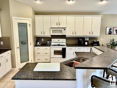 928 Thompson Place, Edmonton, AB - Indoor Photo Showing Kitchen With Double Sink