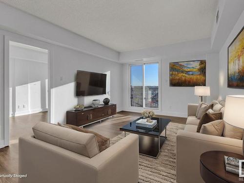 708 6608 28 Avenue, Edmonton, AB - Indoor Photo Showing Living Room