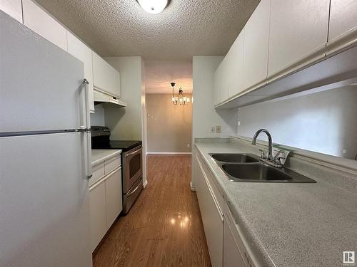 205 17467 98A Avenue, Edmonton, AB - Indoor Photo Showing Kitchen With Double Sink