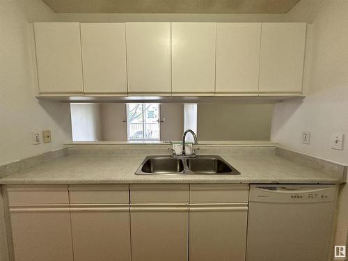 205 17467 98A Avenue, Edmonton, AB - Indoor Photo Showing Kitchen With Double Sink