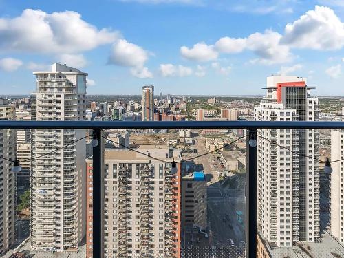 3301 10180 103 Street, Edmonton, AB - Outdoor With Balcony With View