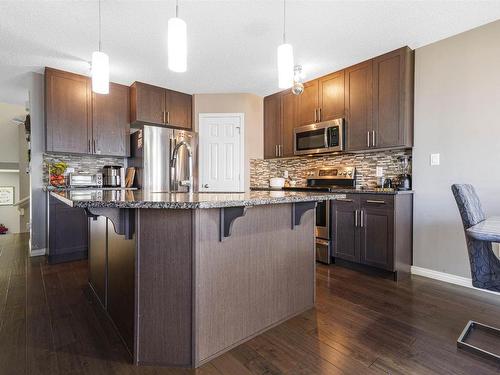 2304 86 Street, Edmonton, AB - Indoor Photo Showing Kitchen With Stainless Steel Kitchen With Upgraded Kitchen