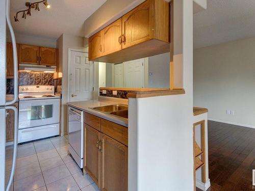 105 Bulyea Road, Edmonton, AB - Indoor Photo Showing Kitchen With Double Sink