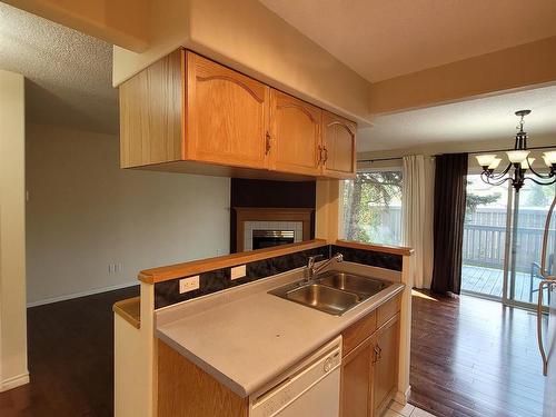 105 Bulyea Road, Edmonton, AB - Indoor Photo Showing Kitchen With Double Sink