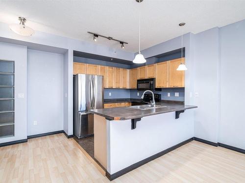 1-307 4245 139 Avenue, Edmonton, AB - Indoor Photo Showing Kitchen With Double Sink