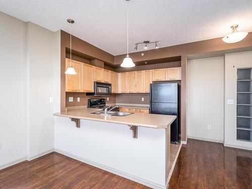 1-309 4245 139 Avenue, Edmonton, AB - Indoor Photo Showing Kitchen With Double Sink