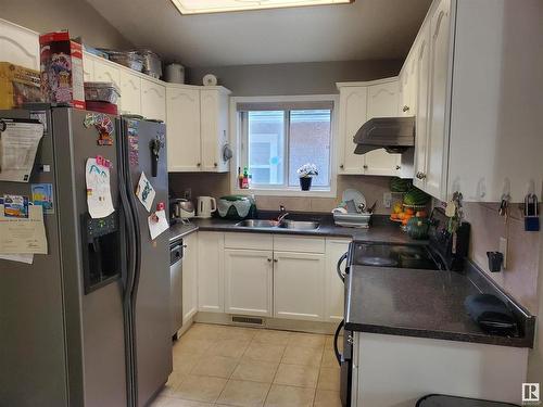 11517 83 Street, Edmonton, AB - Indoor Photo Showing Kitchen With Double Sink