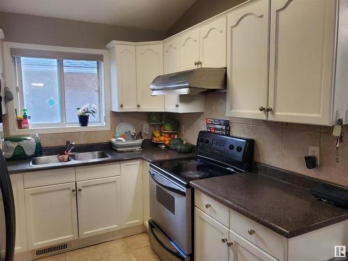 11517 83 Street, Edmonton, AB - Indoor Photo Showing Kitchen With Double Sink