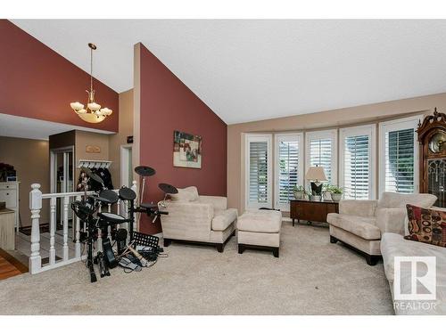 56 Alton Drive, Leduc, AB - Indoor Photo Showing Living Room