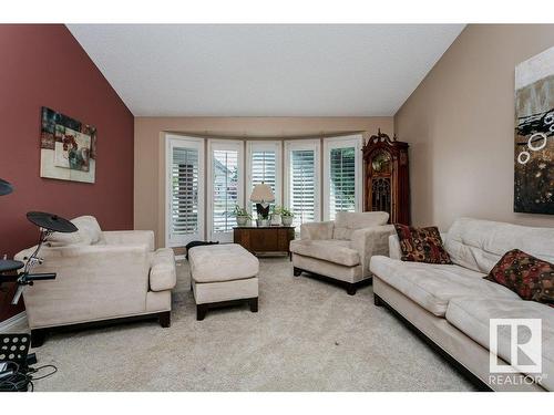 56 Alton Drive, Leduc, AB - Indoor Photo Showing Living Room