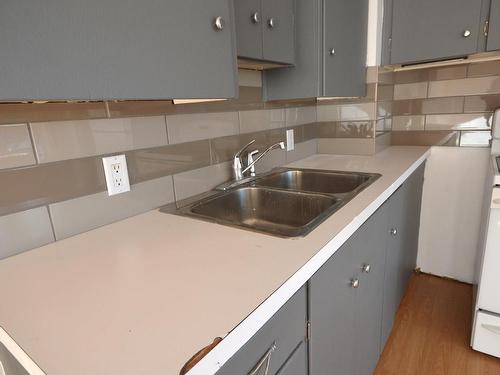 4907 52 Street, Bonnyville Town, AB - Indoor Photo Showing Kitchen With Double Sink