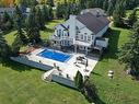 205 1 Ave W, Rural Wetaskiwin County, AB  - Outdoor With In Ground Pool 