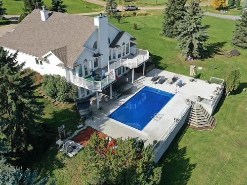 205 1 Ave W, Rural Wetaskiwin County, AB - Outdoor With In Ground Pool With View