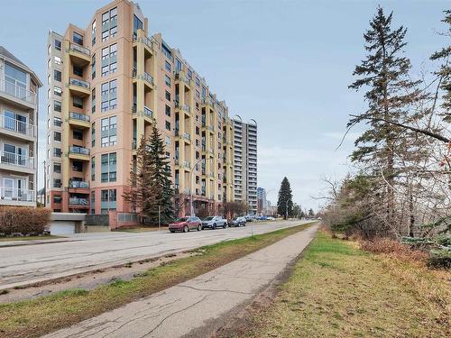 504 10855 Saskatchewan Drive, Edmonton, AB - Outdoor With Balcony With Facade