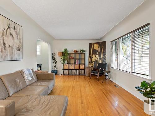 10329 136 Street, Edmonton, AB - Indoor Photo Showing Living Room