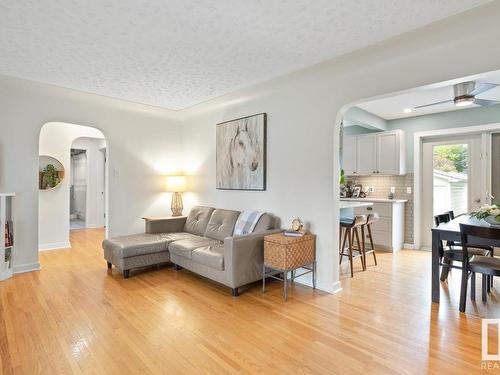 10329 136 Street, Edmonton, AB - Indoor Photo Showing Living Room