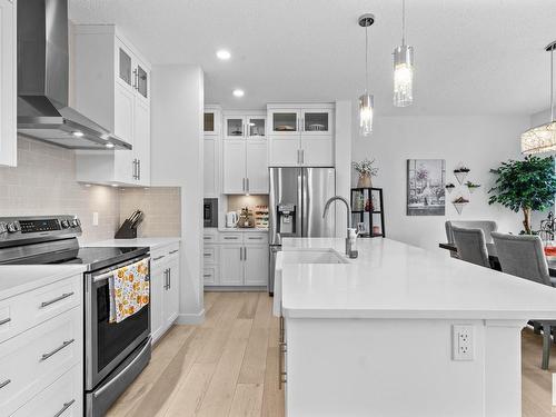 7 Jamison Crescent, St. Albert, AB - Indoor Photo Showing Kitchen With Upgraded Kitchen