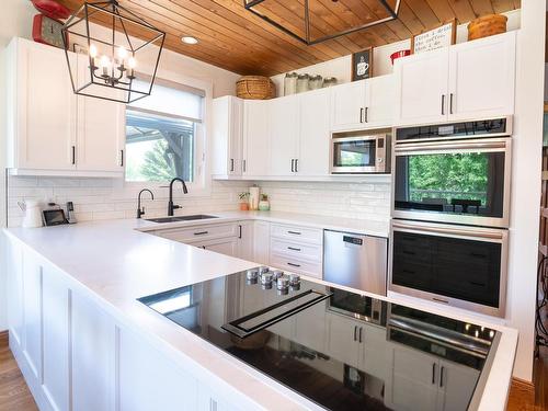 48343 Range Road 222, Rural Camrose County, AB - Indoor Photo Showing Kitchen With Upgraded Kitchen