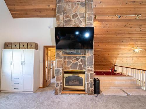 48343 Range Road 222, Rural Camrose County, AB - Indoor Photo Showing Other Room With Fireplace