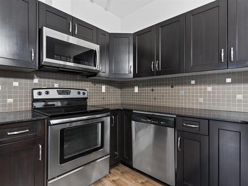 18 1720 Garnett Point Nw, Edmonton, AB - Indoor Photo Showing Kitchen With Upgraded Kitchen