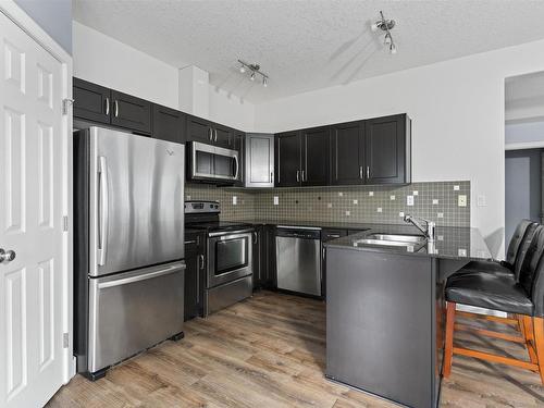 18 1720 Garnett Point Nw, Edmonton, AB - Indoor Photo Showing Kitchen With Double Sink