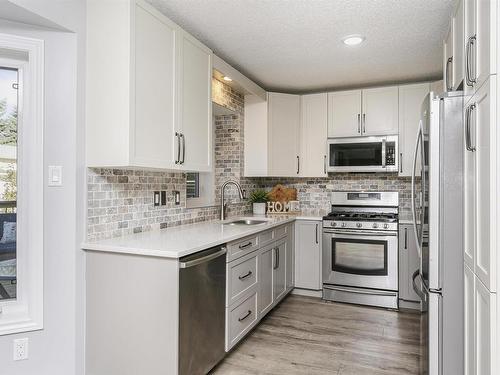 4604 43 Street, Beaumont, AB - Indoor Photo Showing Kitchen With Stainless Steel Kitchen