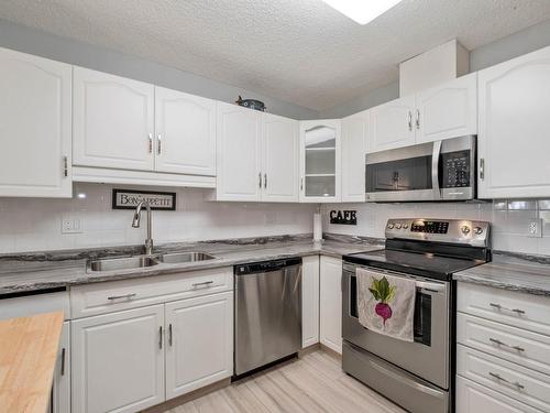 316 13450 114 Avenue, Edmonton, AB - Indoor Photo Showing Kitchen With Stainless Steel Kitchen With Double Sink